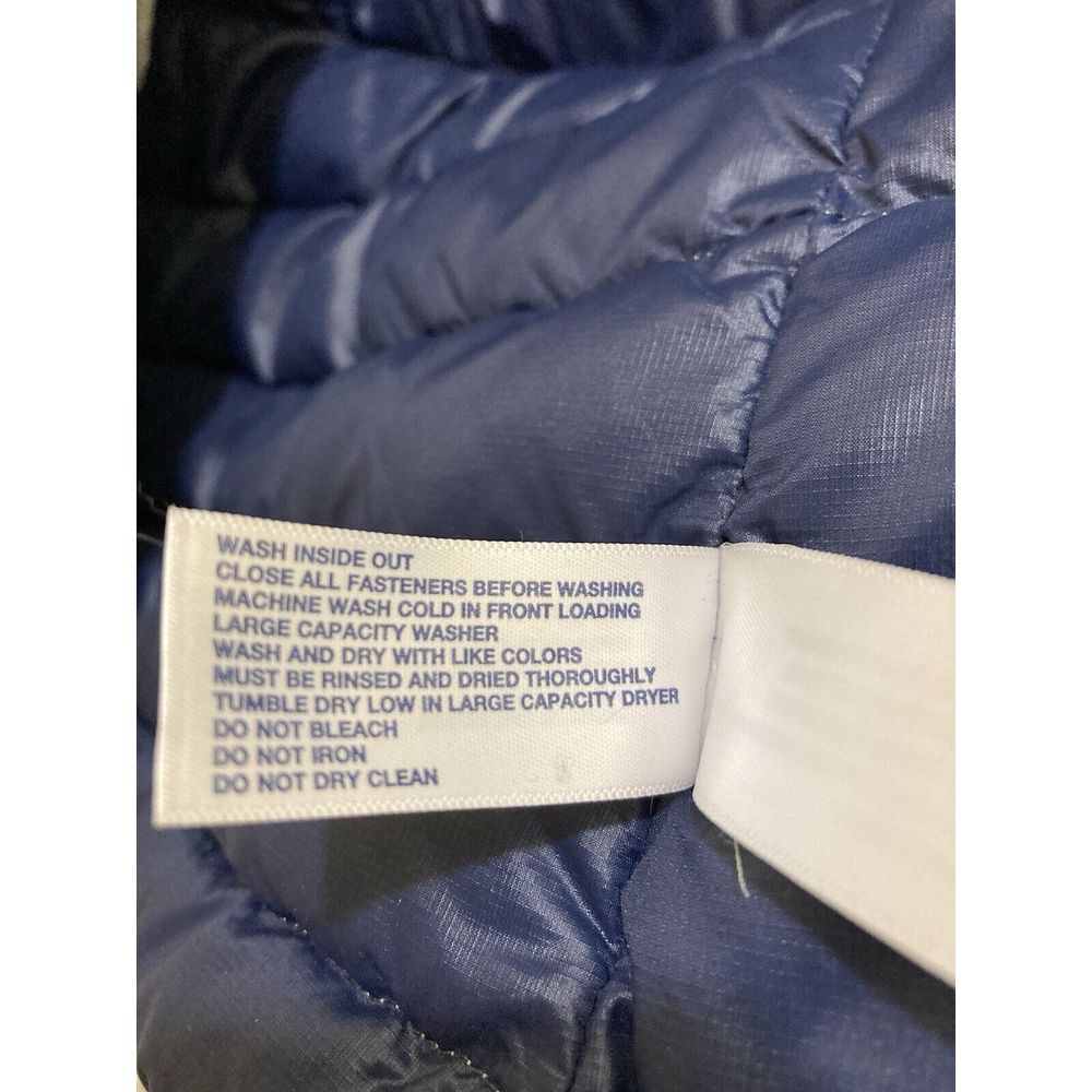 Gap‎ Womens Down Puffer Vest Size L Gray Zip Snap Packable Outdoors Winter Layer - Picture 11 of 15